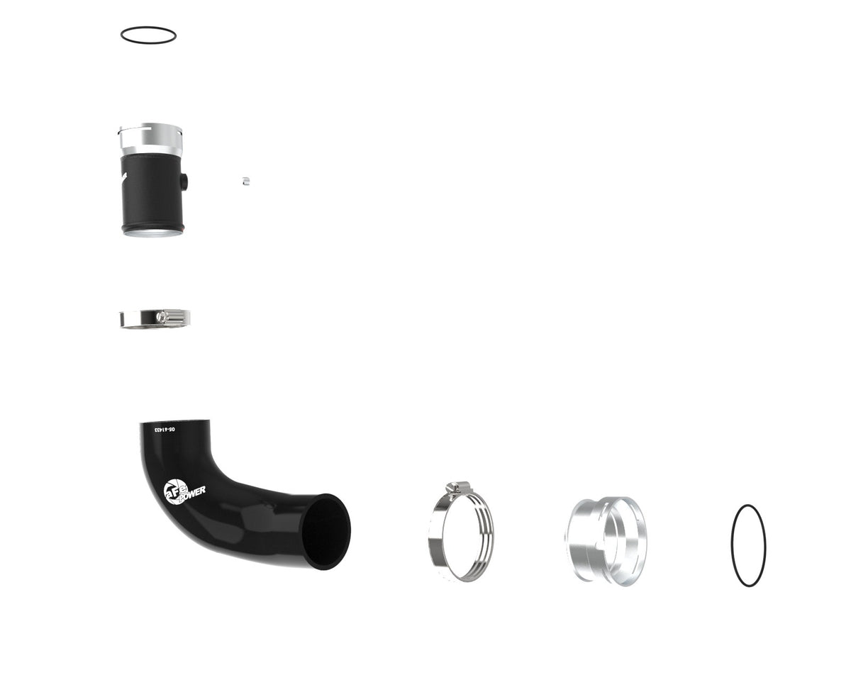 aFe 46-20698-B BladeRunner 2-1/2 IN Aluminum Hot Charge Pipe Black - view 3