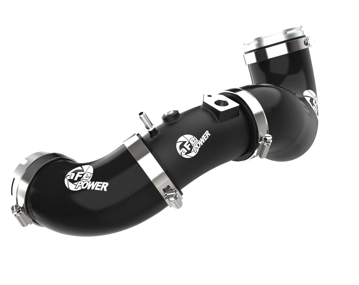 aFe BladeRunner 2-3/4 IN Aluminum Cold Charge Pipe Black - Kia Stinger 2022-2023/Genesis G70 2024-2026