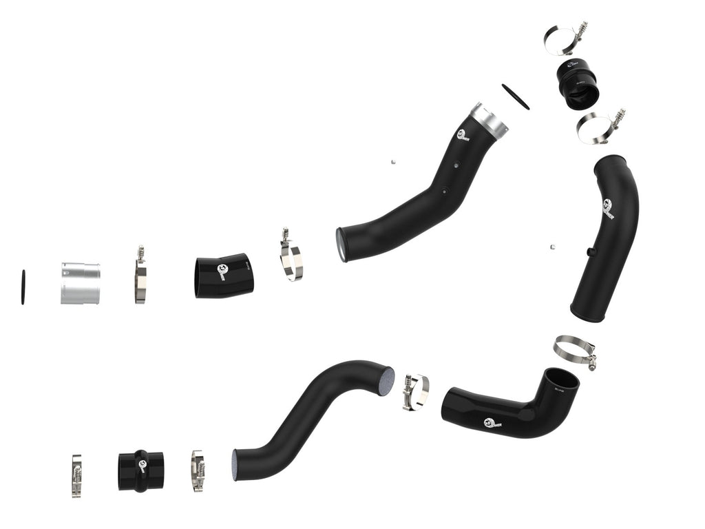 aFe 46-20704-B BladeRunner 3 IN & 3-1/2 IN Aluminum Hot and Cold Charge Pipe Kit - view 4