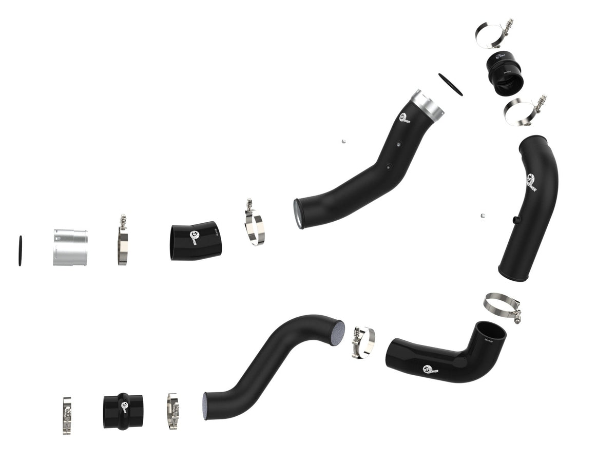 aFe 46-20704-B BladeRunner 3 IN & 3-1/2 IN Aluminum Hot and Cold Charge Pipe Kit - view 4