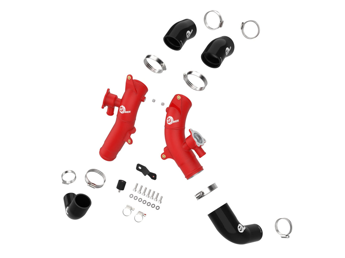 aFe 46-20718-R BladeRunner 2-1/2 IN Aluminum Hot Charge Pipe Red - view 3