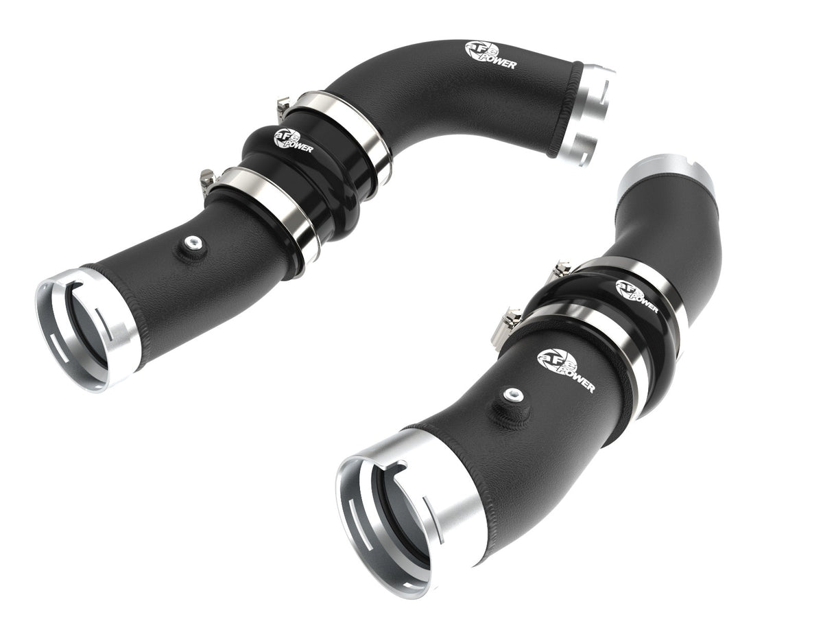 aFe 46-20724-B BladeRunner 2-1/2 IN & 3 IN Aluminum Hot and Cold Charge Pipe Kit Black - view 1