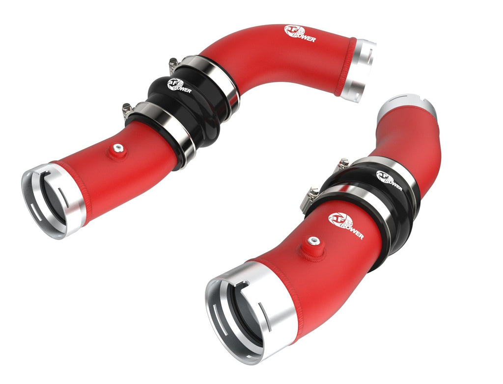 aFe 46-20724-R BladeRunner 2-1/2 IN & 3 IN Aluminum Hot and Cold Charge Pipe Kit Red - view 1