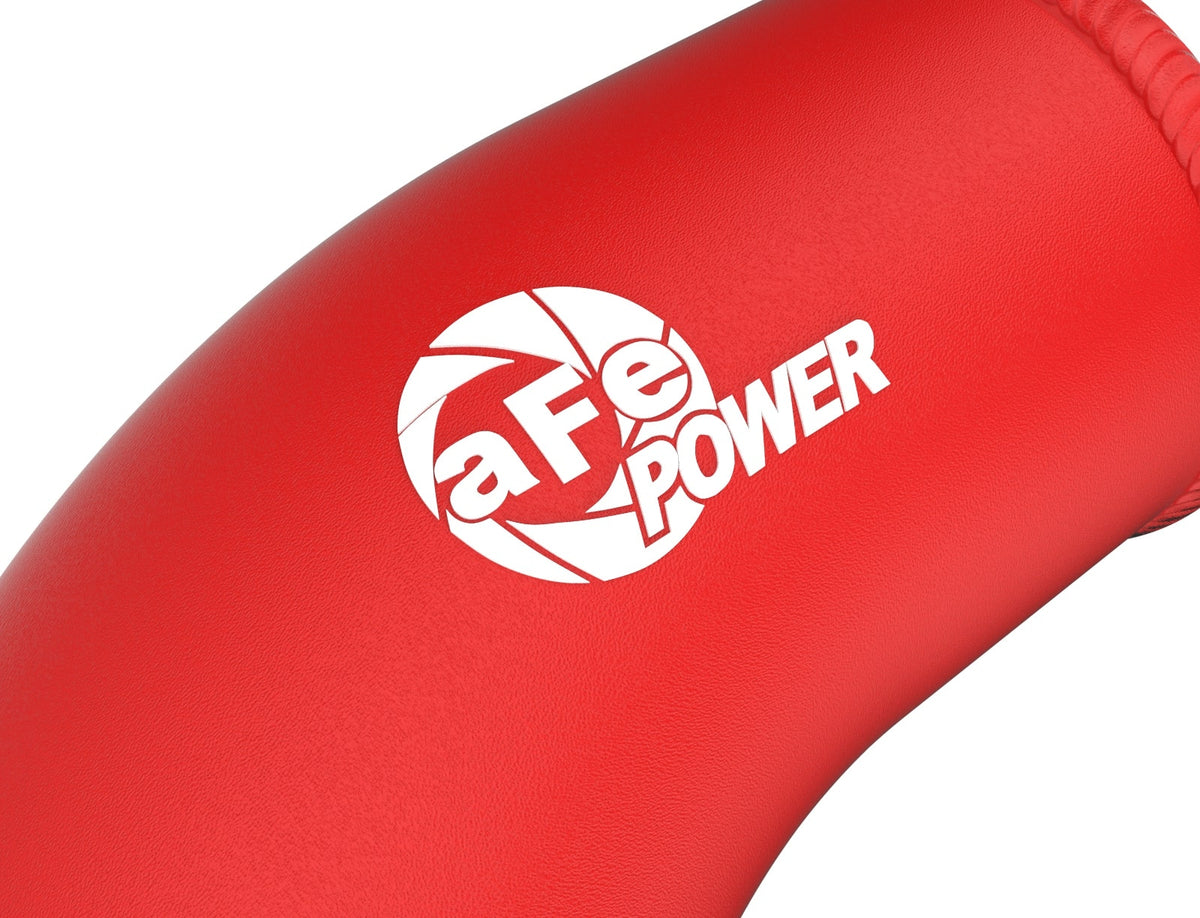 aFe 46-20724-R BladeRunner 2-1/2 IN & 3 IN Aluminum Hot and Cold Charge Pipe Kit Red - view 4