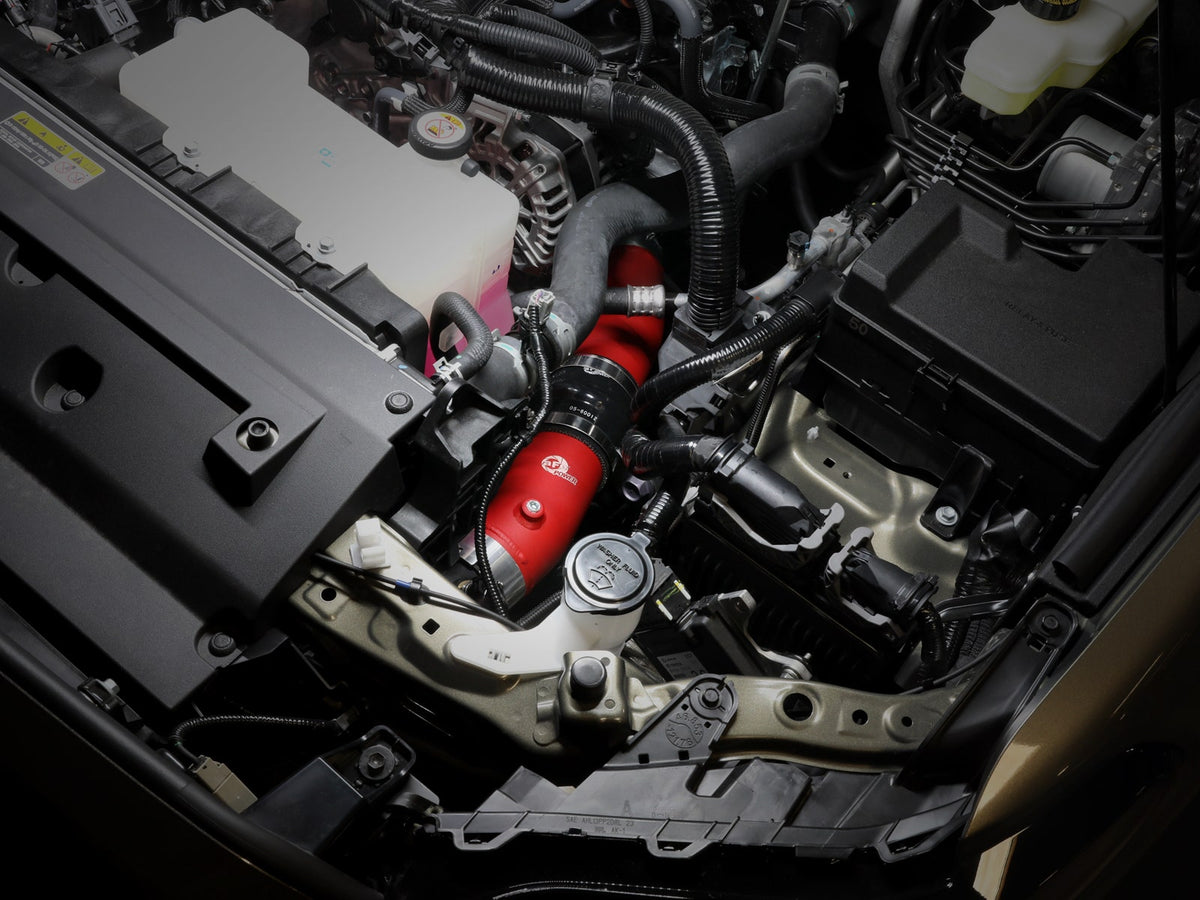 aFe 46-20724-R BladeRunner 2-1/2 IN & 3 IN Aluminum Hot and Cold Charge Pipe Kit Red - view 2