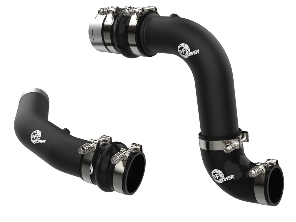 aFe 46-20734-B BladeRunner Aluminum Hot and Cold Charge Pipe Kit Black - view 1