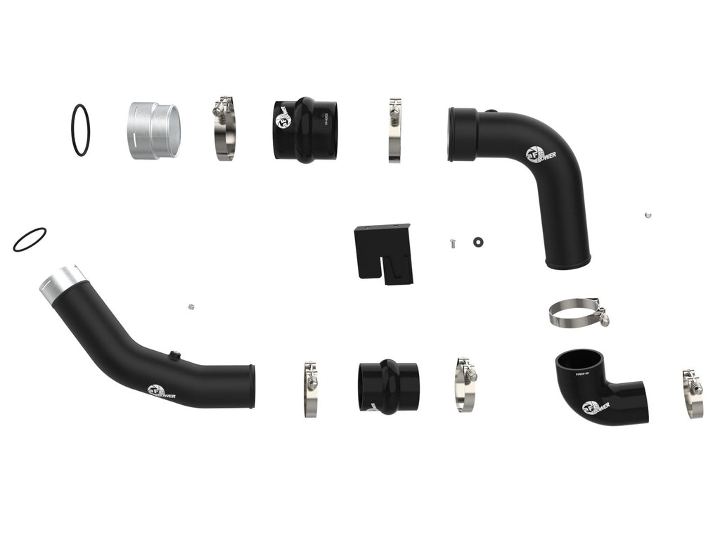 aFe 46-20734-B BladeRunner Aluminum Hot and Cold Charge Pipe Kit Black - view 3