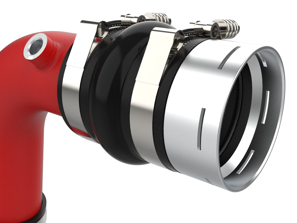 aFe 46-20734-R BladeRunner Aluminum Hot and Cold Charge Pipe Kit Red - view 6
