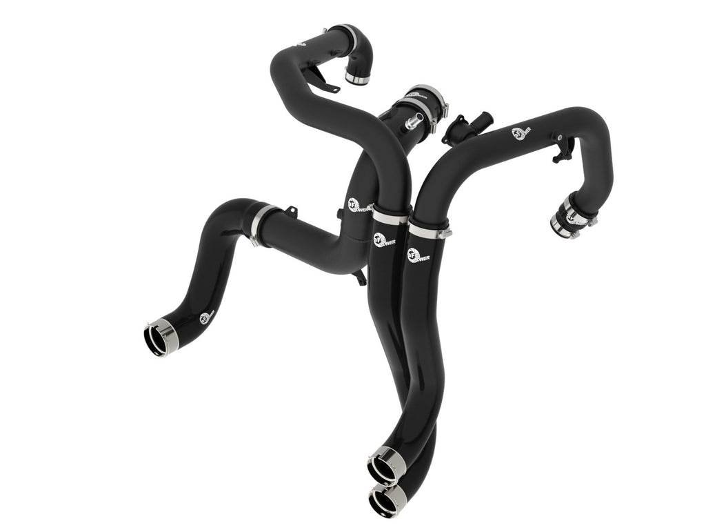 aFe 46-20754-B BladeRunner Aluminum Hot and Cold Charge Pipe Kit Black - view 1