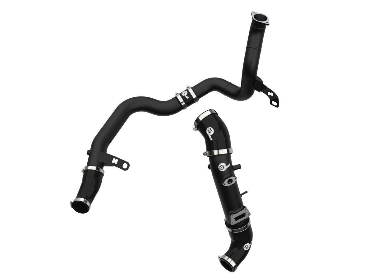 aFe 46-20764-B BladeRunner Aluminum Hot and Cold Charge Pipe Kit Black - view 1