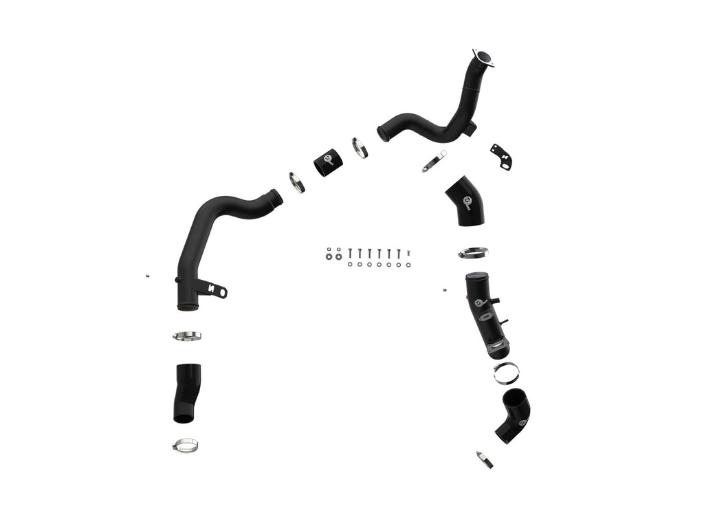 aFe 46-20764-B BladeRunner Aluminum Hot and Cold Charge Pipe Kit Black - view 4