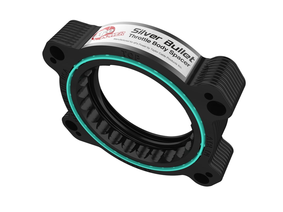 aFe Silver Bullet Throttle Body Spacer Black - Chevrolet Corvette (C8) 2020-2026
