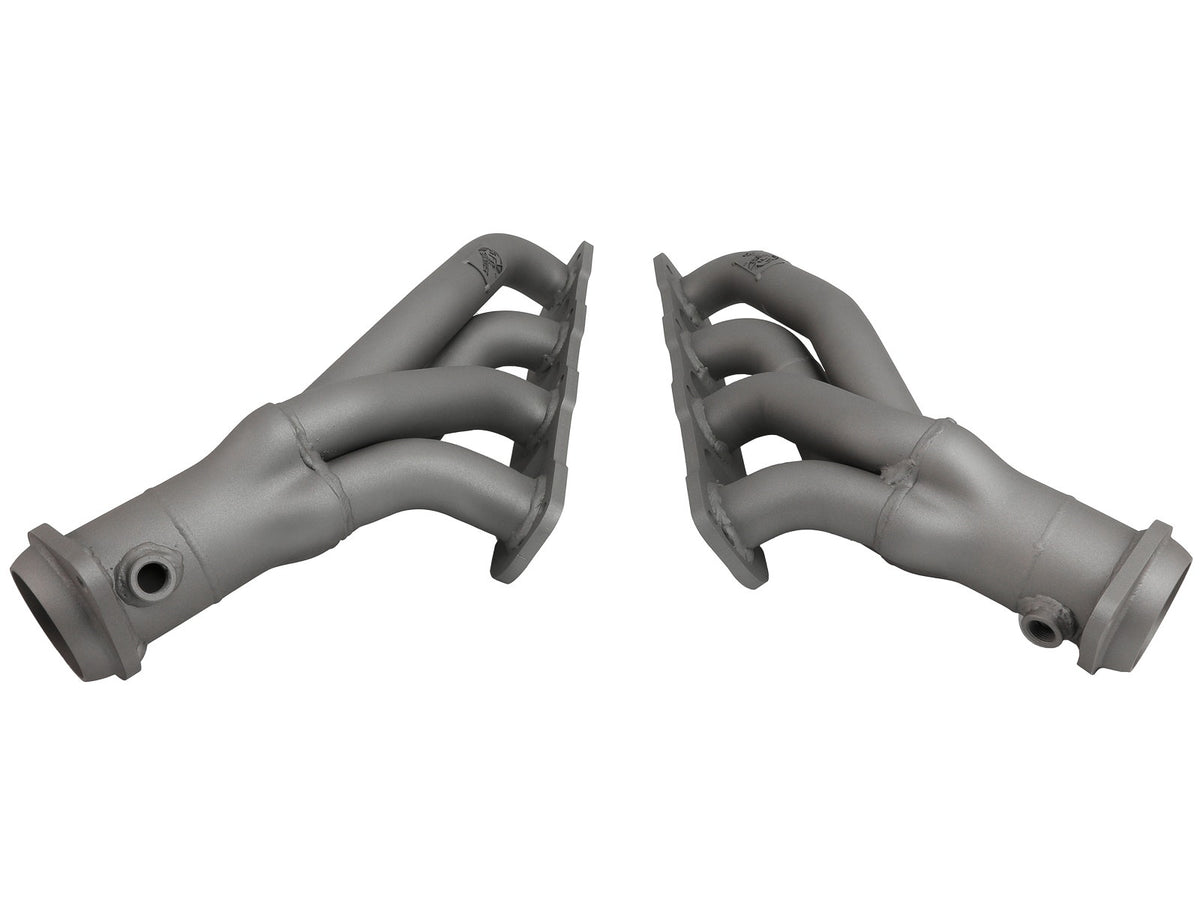 aFe Twisted Steel 1-3/4 IN 304 Stainless Steel Short Tube Headers w/ Titanium Ceramic Coating - Dodge Challenger 2015-2023