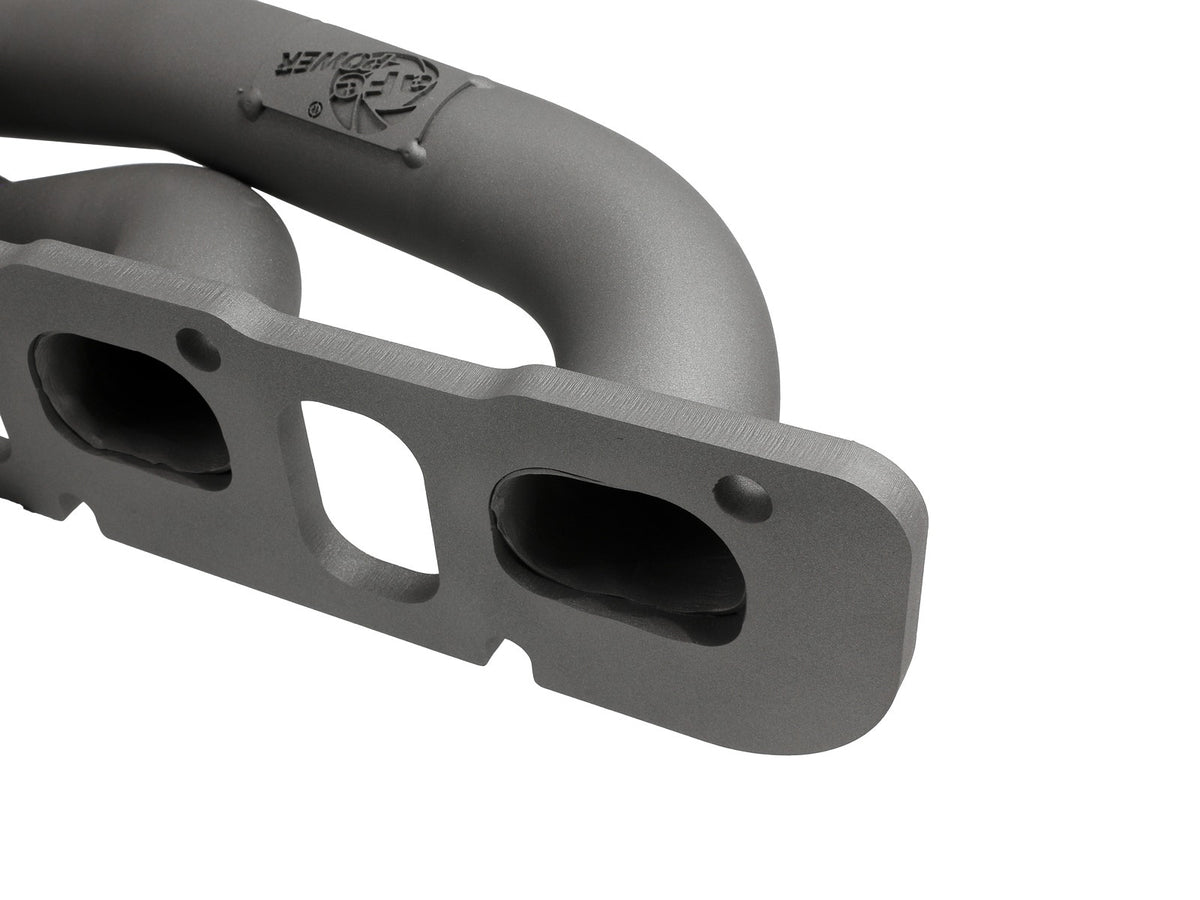 aFe Twisted Steel 1-3/4 IN 304 Stainless Steel Short Tube Headers w/ Titanium Ceramic Coating - Dodge Challenger 2015-2023