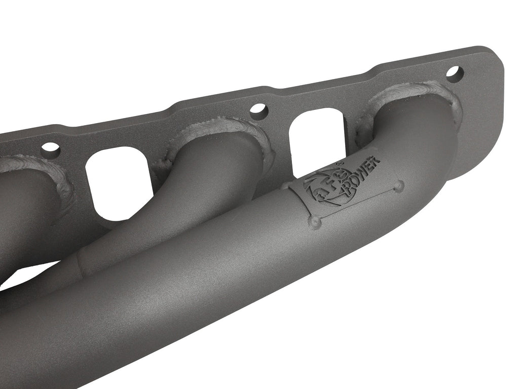 aFe Twisted Steel 1-3/4 IN 304 Stainless Steel Short Tube Headers w/ Titanium Ceramic Coating - Dodge Challenger 2015-2023