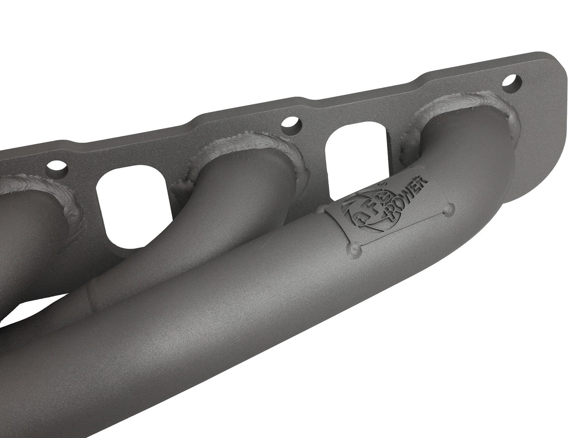 aFe Twisted Steel 1-3/4 IN 304 Stainless Steel Short Tube Headers w/ Titanium Ceramic Coating - Dodge Challenger 2015-2023