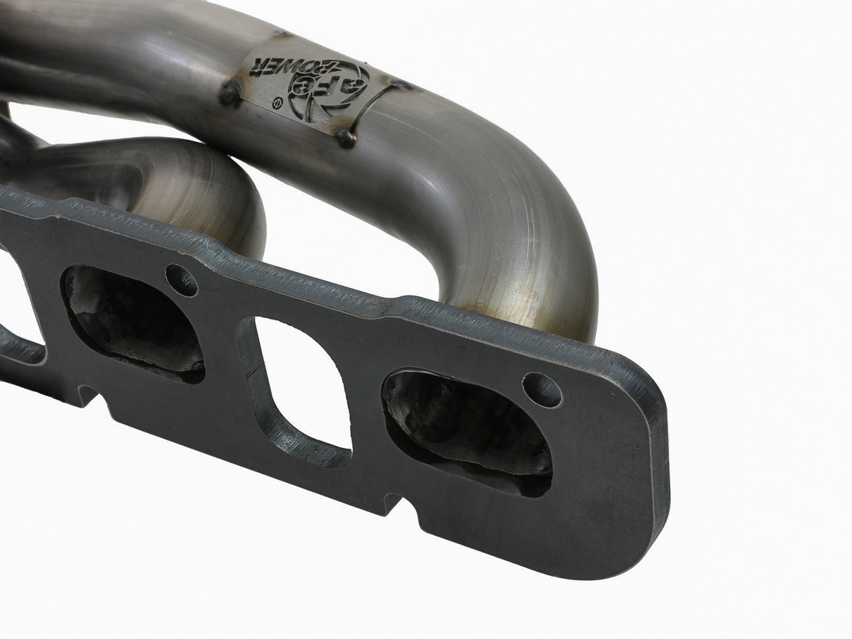 aFe Twisted Steel 1-3/4 IN 304 Stainless Steel Short Tube Headers w/ Raw Finish - Dodge Challenger 2015-2023