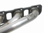 aFe Twisted Steel 1-3/4 IN 304 Stainless Steel Short Tube Headers w/ Raw Finish - Dodge Challenger 2015-2023