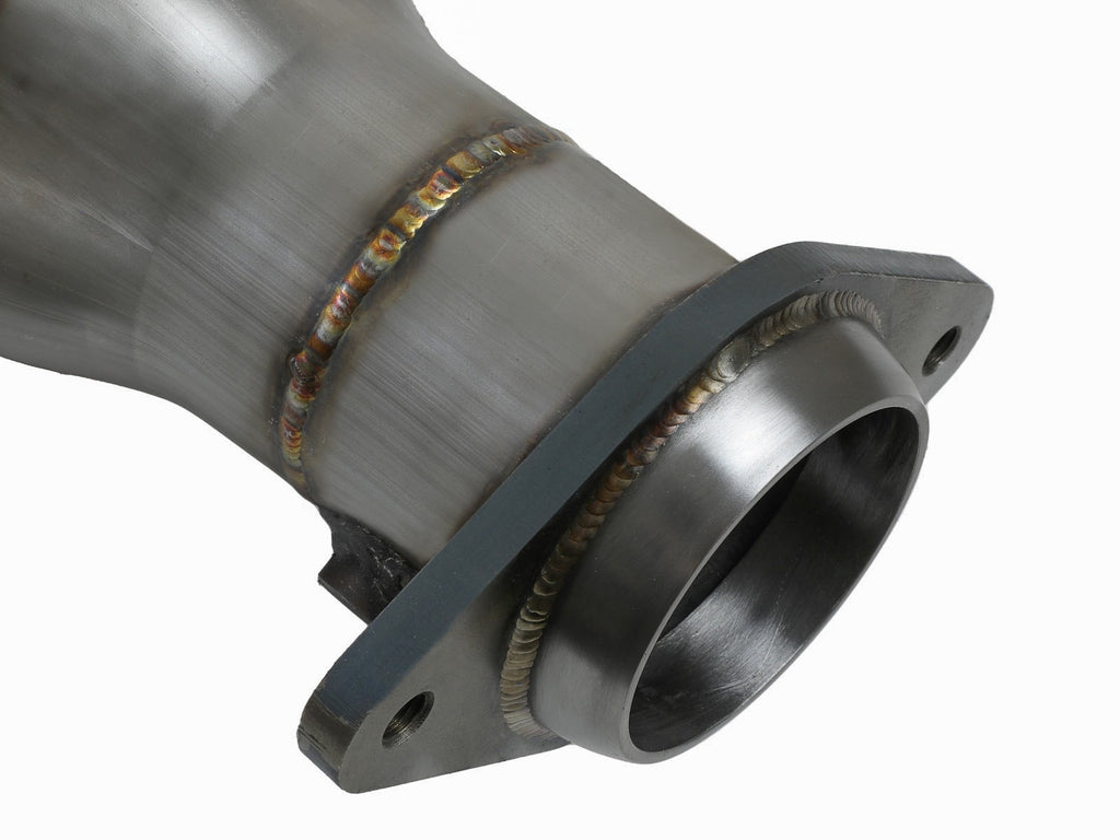 aFe Twisted Steel 1-3/4 IN 304 Stainless Steel Short Tube Headers w/ Raw Finish - Dodge Challenger 2015-2023