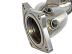aFe Twisted Steel Down Pipe 3 IN 304 Stainless Steel w/ Cat - Cadillac ATS 2013-2019 / Chevy Camaro 2016-2019