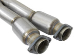 aFe Twisted Steel X-Pipe 3 IN 304 Stainless Steel w/ Cat - Chevrolet Corvette (C7) & Z06 2014-2019