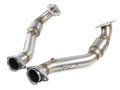aFe Twisted Steel Mid Pipe 3 IN 304 Stainless Steel w/ Cat - Chevrolet Corvette (C7) & Z06 2014-2019