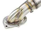 aFe Twisted Steel Mid Pipe 3 IN 304 Stainless Steel w/ Cat - Chevrolet Corvette (C7) & Z06 2014-2019