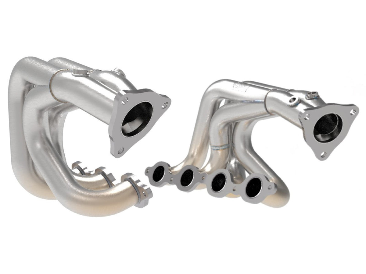 aFe Twisted Steel 304 Stainless Steel Long Tube Header w/ Brushed Finish - Chevrolet Corvette (C8) 2020-2026