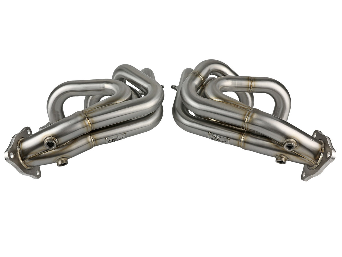 aFe Twisted Steel 304 Stainless Steel Long Tube Header w/ Brushed Finish - Chevrolet Corvette (C8) 2020-2026