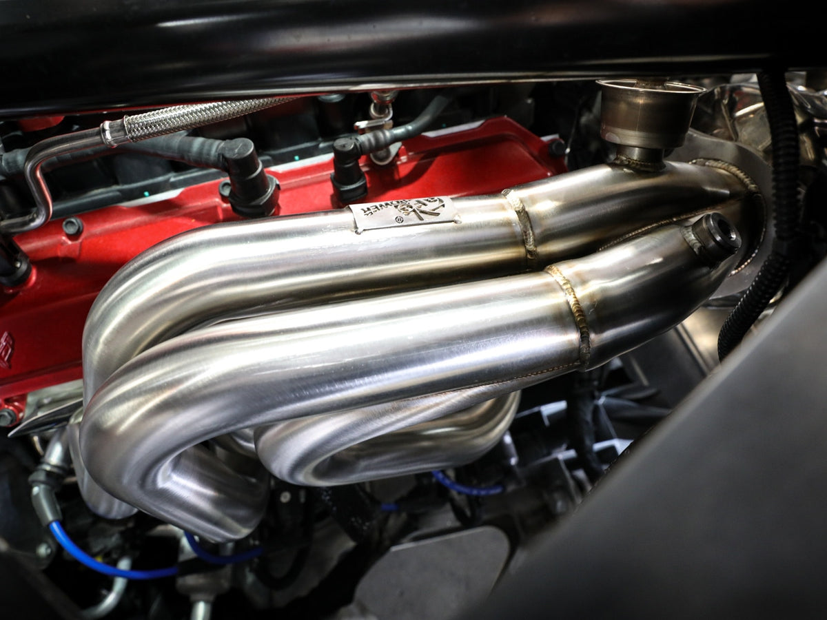 aFe Twisted Steel 304 Stainless Steel Long Tube Header w/ Brushed Finish - Chevrolet Corvette (C8) 2020-2026
