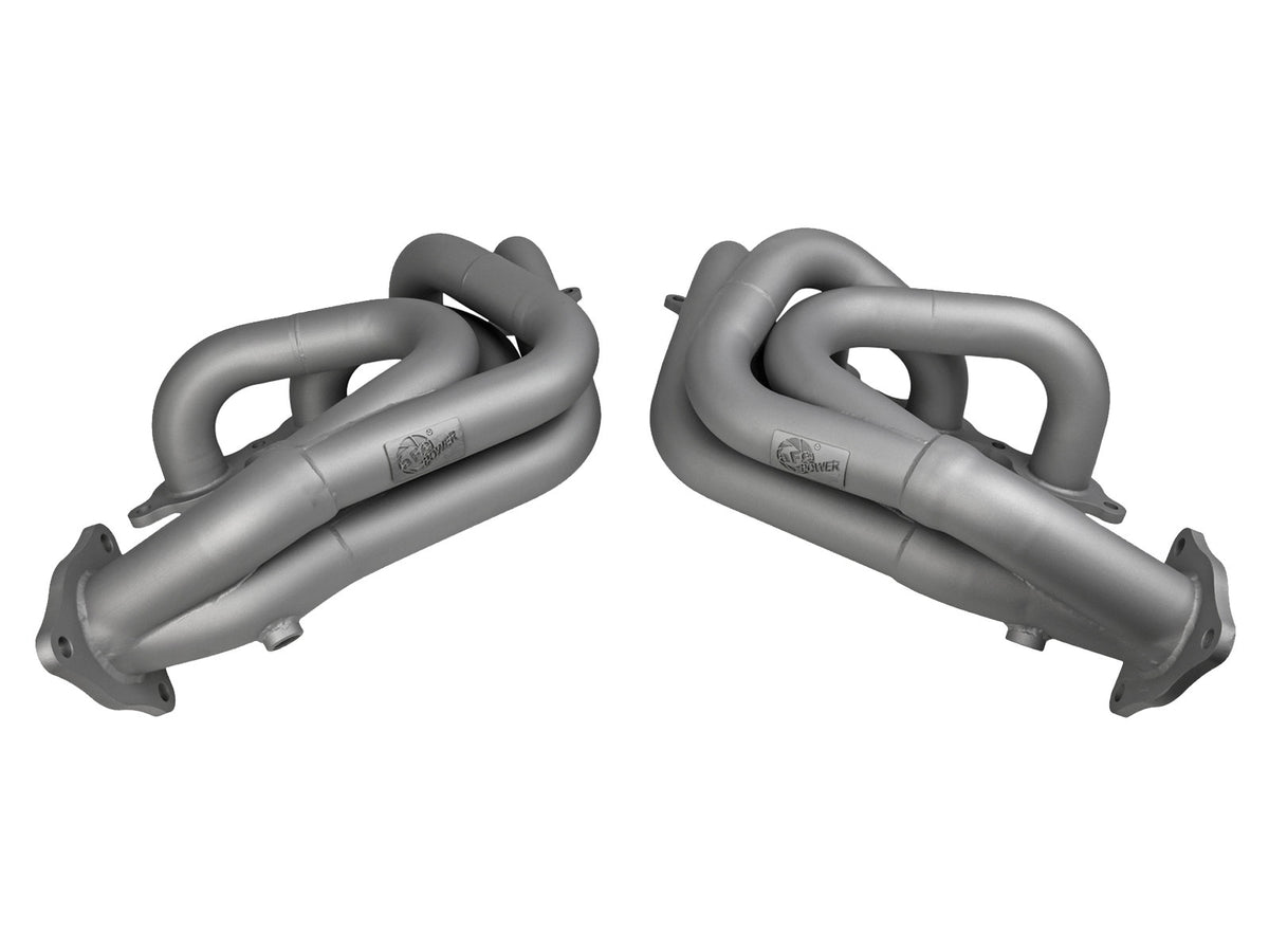 aFe Twisted Steel 304 Stainless Steel long Tube Header w/ Titanium Ceramic Coating - Chevrolet Corvette (C8) 2020-2026