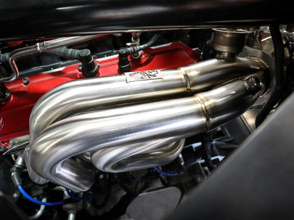 aFe Twisted Steel 304 Stainless Steel long Tube Header w/ Titanium Ceramic Coating - Chevrolet Corvette (C8) 2020-2026