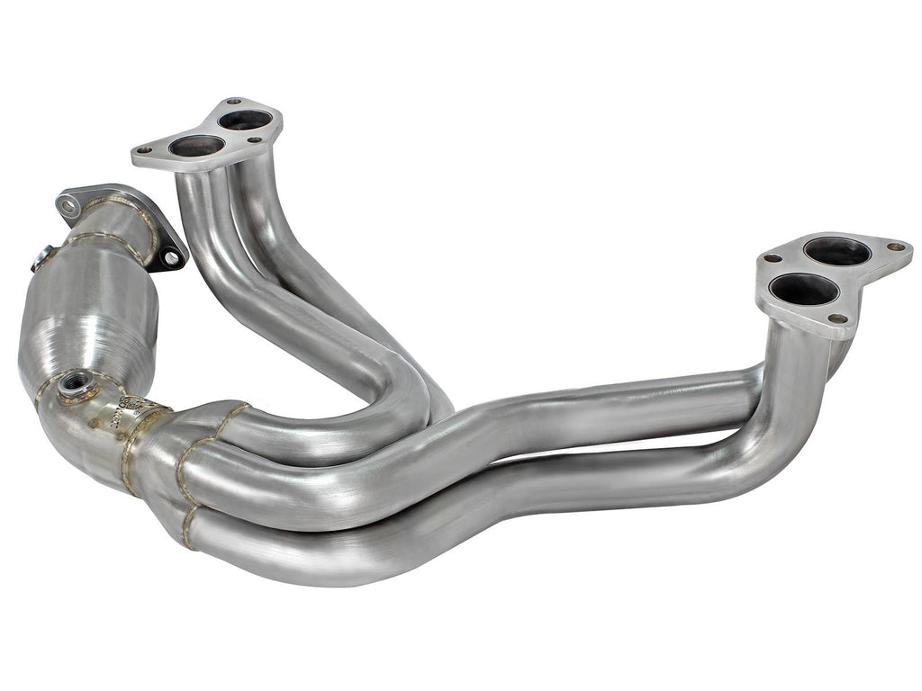 aFe Twisted Steel 304 Stainless Steel Long Tube Header w/ Cat - Toyota 86/FT86/GT86 2012-2019 / Scion FR-S 2013-2016 / Subaru BRZ 2013-2019