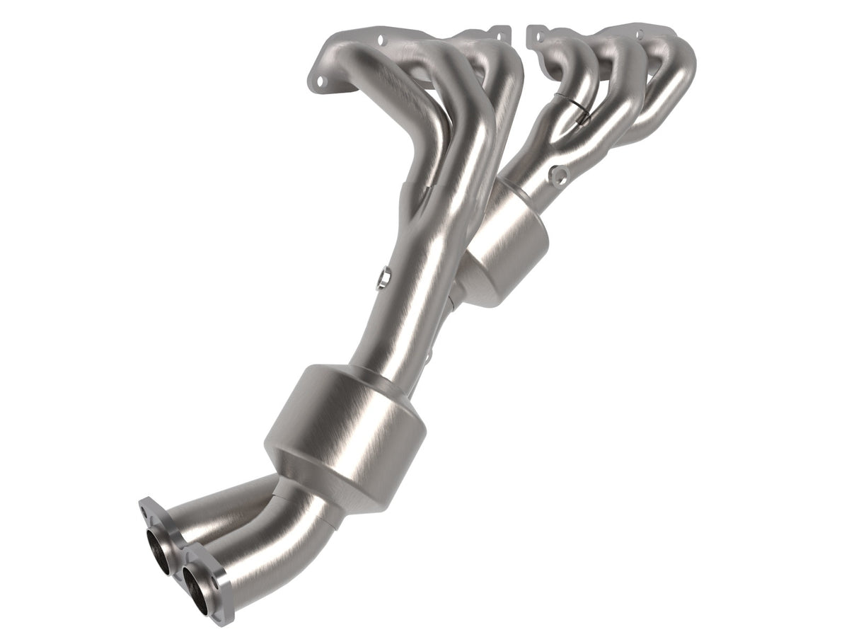 aFe Twisted Steel 304 Stainless Steel Header w/ Cat - Lexus IS300 2001-2005