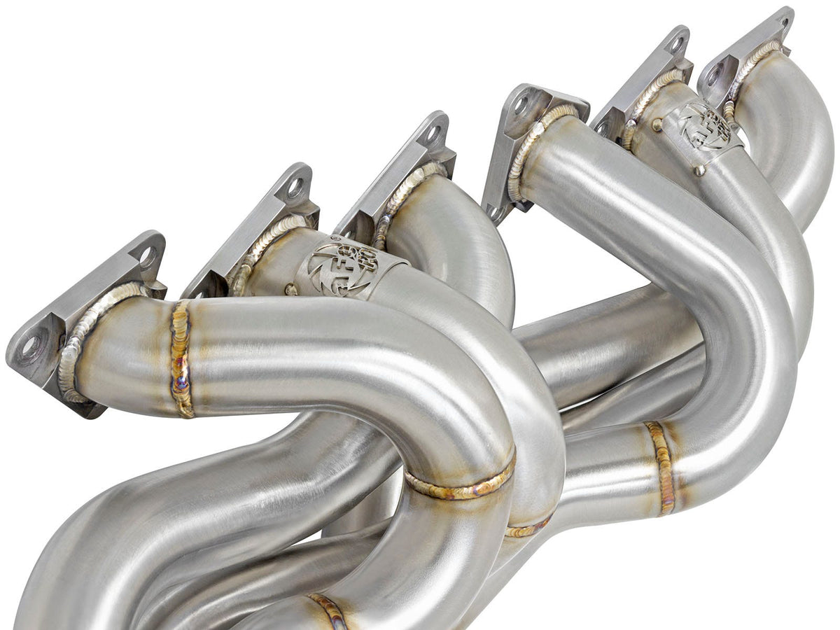 aFe Twisted Steel Long Tube Header 304 Stainless Steel w/ Cat - BMW M3 (E46) 2001-2006