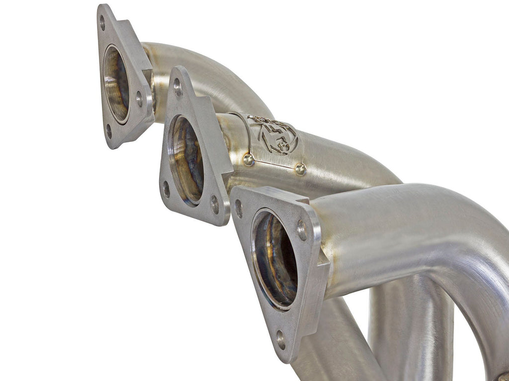 aFe Twisted Steel Long Tube Header 304 Stainless Steel w/ Cat - BMW M3 (E46) 2001-2006