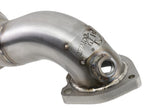 aFe Twisted Steel Down Pipe 2-1/2 IN 304 Stainless Steel w/ Cat - MINI Cooper S (R56) 2007-2015