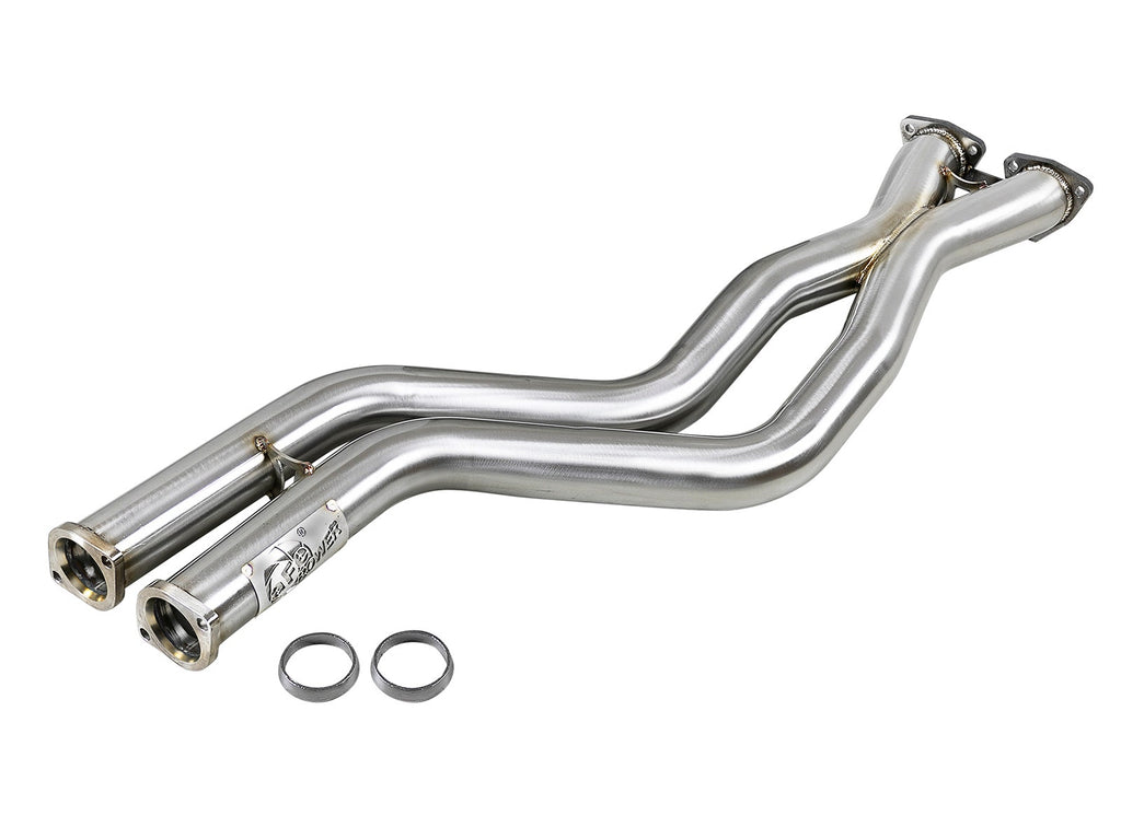 aFe Twisted Steel 2-1/2 IN 304 Stainless Steel X-Pipe - BMW M3 (E46) 2001-2006