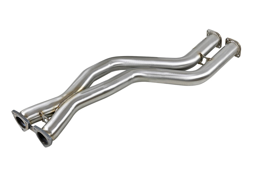 aFe Twisted Steel 2-1/2 IN 304 Stainless Steel X-Pipe - BMW M3 (E46) 2001-2006