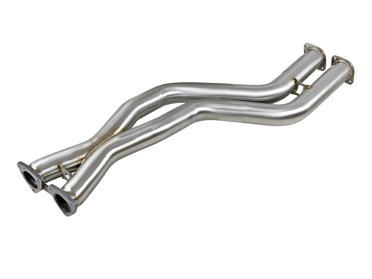 aFe Twisted Steel 2-1/2 IN 304 Stainless Steel X-Pipe - BMW M3 (E46) 2001-2006