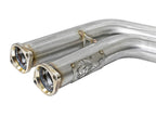 aFe Twisted Steel 2-1/2 IN 304 Stainless Steel X-Pipe - BMW M3 (E46) 2001-2006
