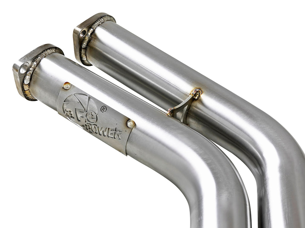 aFe Twisted Steel 2-1/2 IN 304 Stainless Steel X-Pipe - BMW M3 (E46) 2001-2006