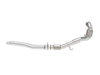 aFe Twisted Steel Down Pipe 3 IN 304 Stainless Steel w/ Cat - Volkswagen Golf R 2015-2019