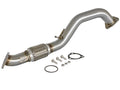 aFe Twisted Steel 2-1/2 IN 304 Stainless Steel Mid-Pipe - Honda Civic / Civic Si 2016-2021