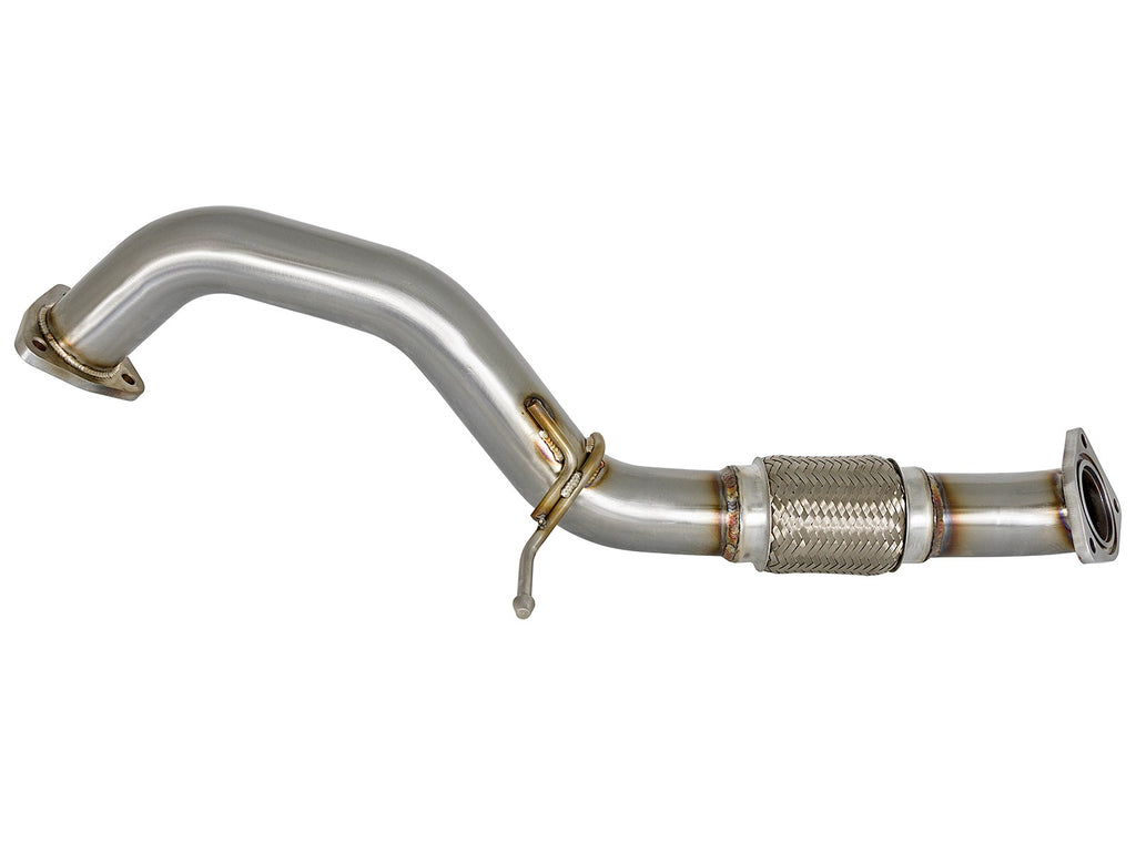 aFe Twisted Steel 2-1/2 IN 304 Stainless Steel Mid-Pipe - Honda Civic / Civic Si 2016-2021