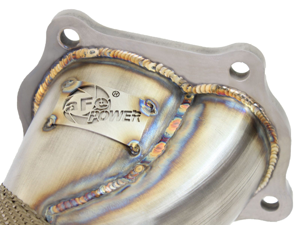 aFe Twisted Steel Down-Pipe - Mitsubishi Lancer EVO X 2008-2015