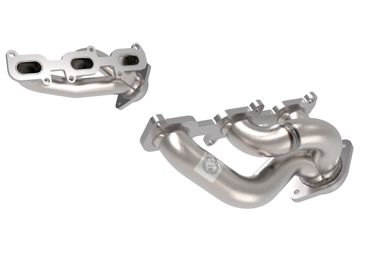 aFe Twisted Steel 409 Stainless Steel Short Tube Header - Ford Mustang 2011-2017