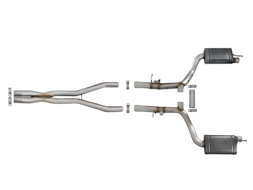aFe MACH Force-Xp 3 IN 304 Stainless Steel Cat-Back Exhaust System - Dodge Challenger/Hellcat/Demon 2015-2023 SRT-8