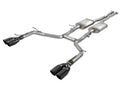 aFe MACH Force-Xp 2-1/2 IN 304 Stainless Steel Cat-Back Exhaust System w/ Quad Black Tips - Dodge Challenger 2015-2023