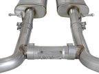 aFe MACH Force-Xp 2-1/2 IN 304 Stainless Steel Cat-Back Exhaust System w/ Quad Black Tips - Dodge Challenger 2015-2023
